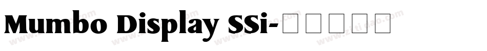 Mumbo Display SSi字体转换